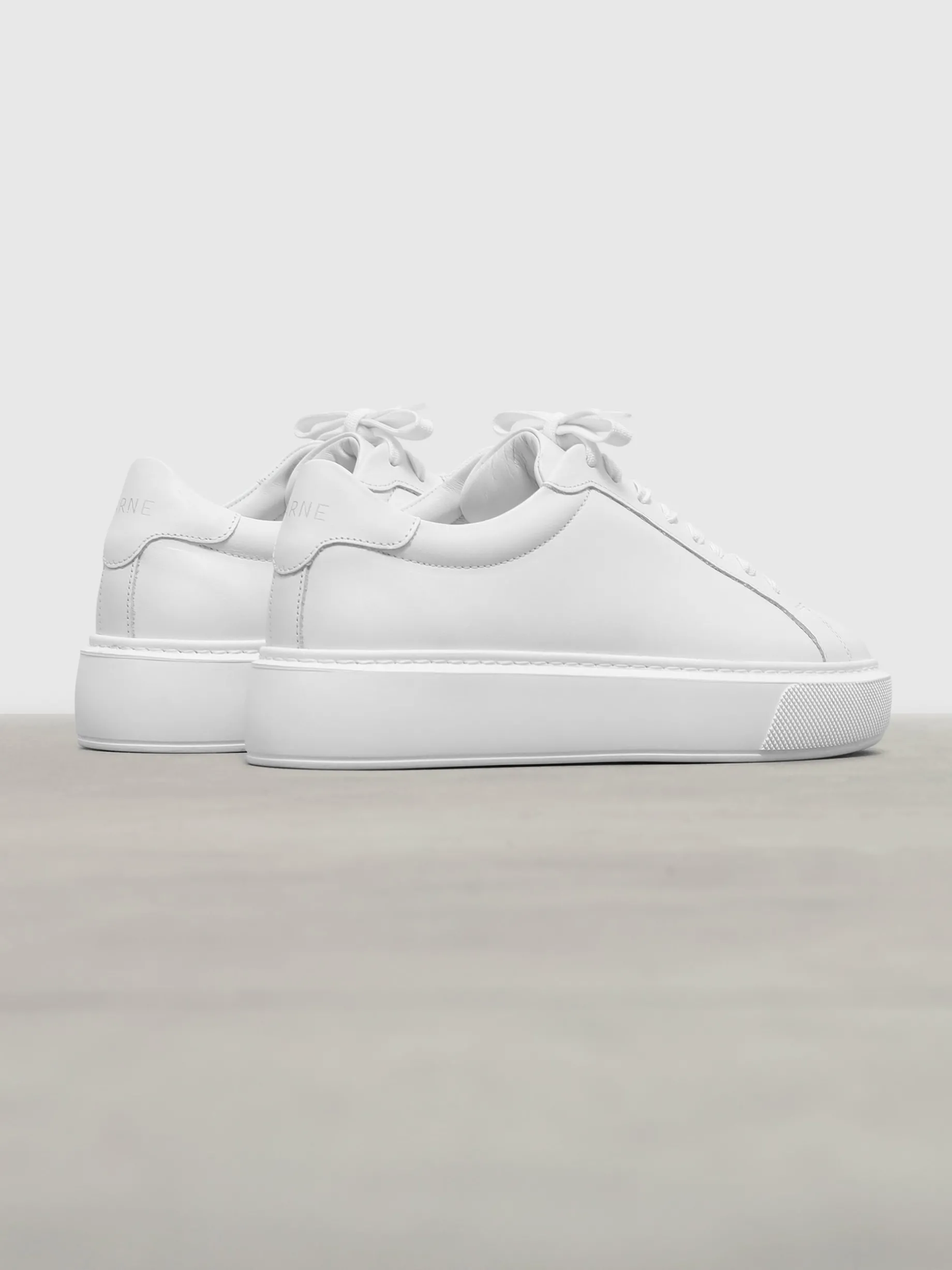 Womens Essential Leather Trainer - White