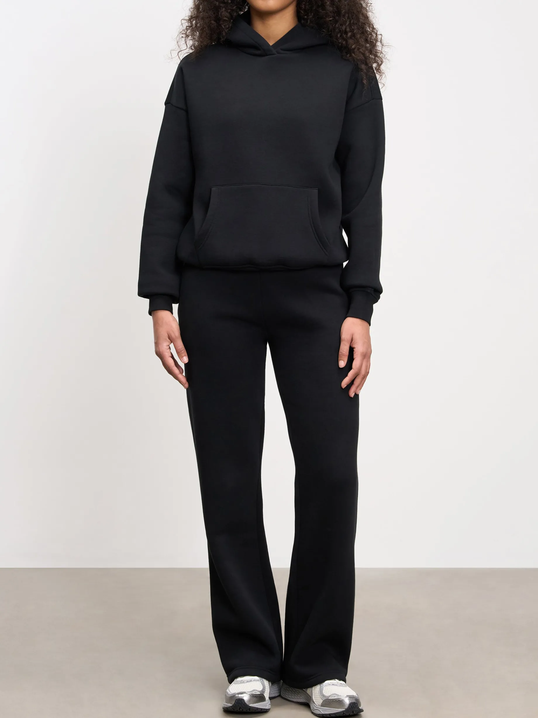 Womens Neoprene Hoodie - Black
