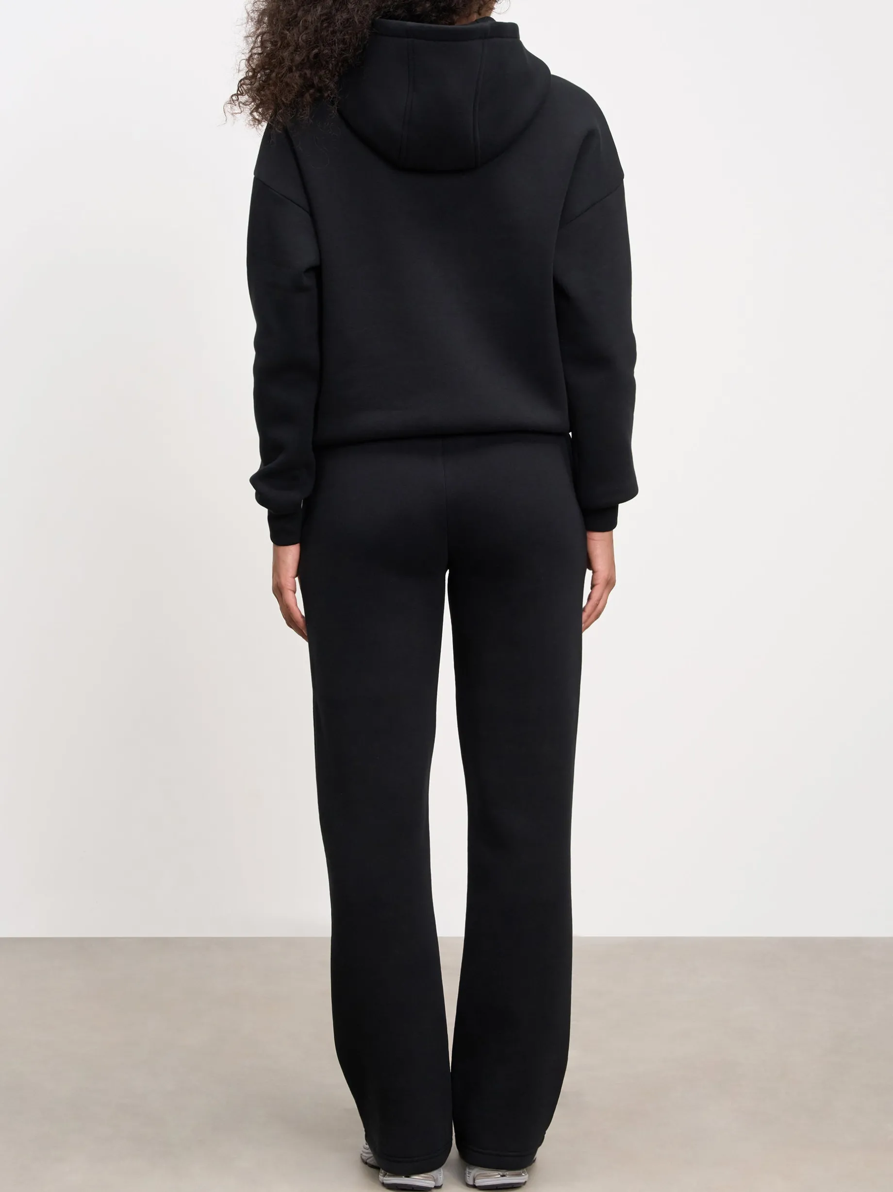 Womens Neoprene Hoodie - Black