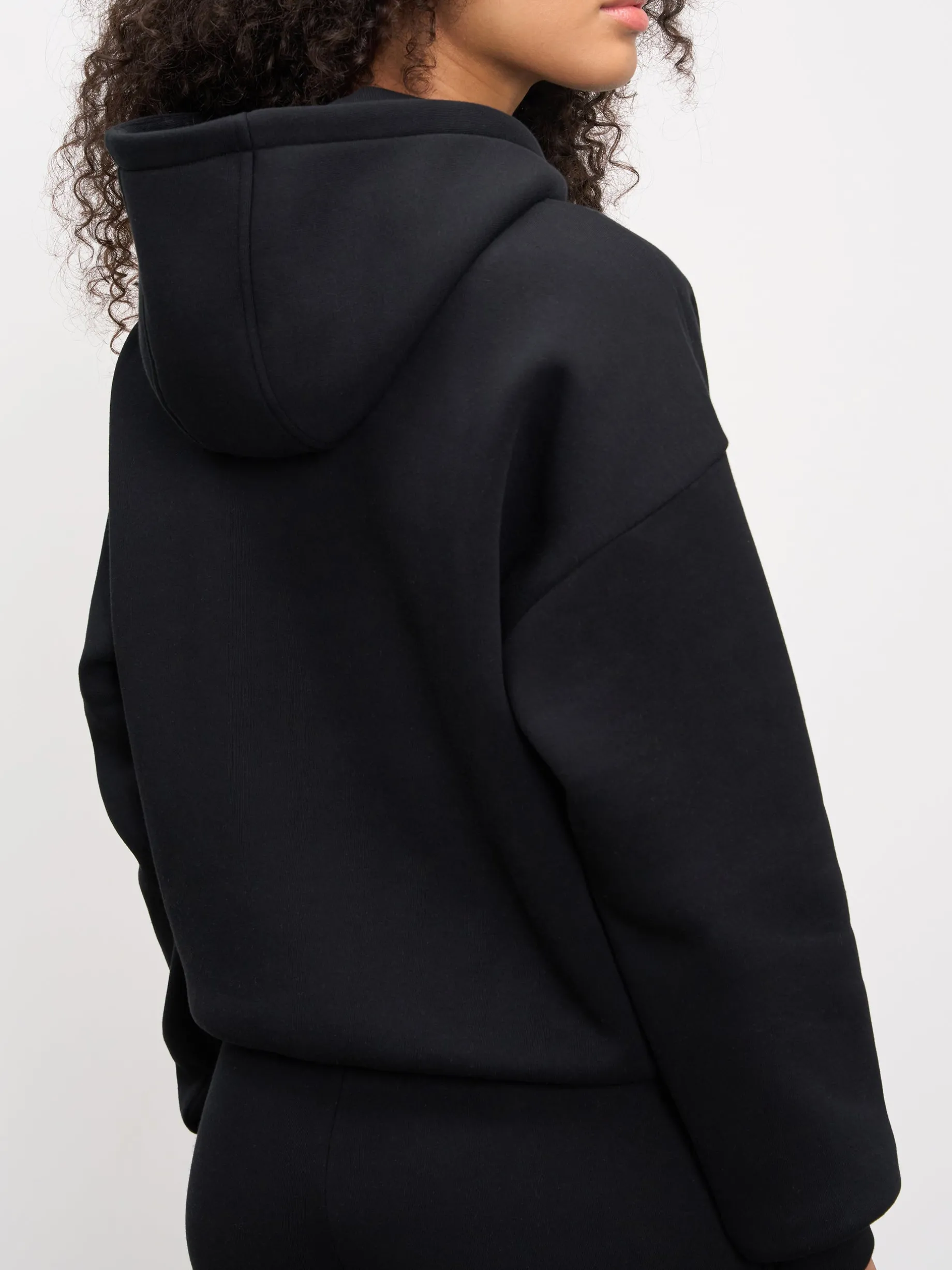 Womens Neoprene Hoodie - Black