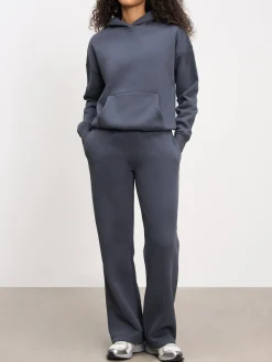 Womens Neoprene Hoodie - Slate Blue