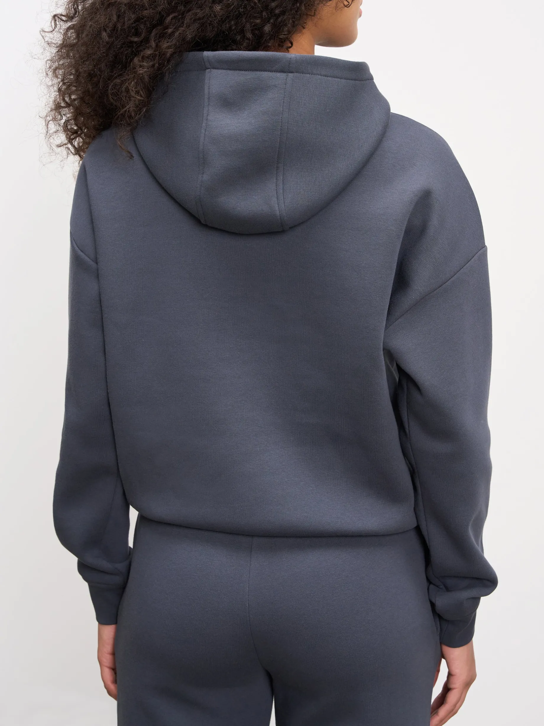 Womens Neoprene Hoodie - Slate Blue