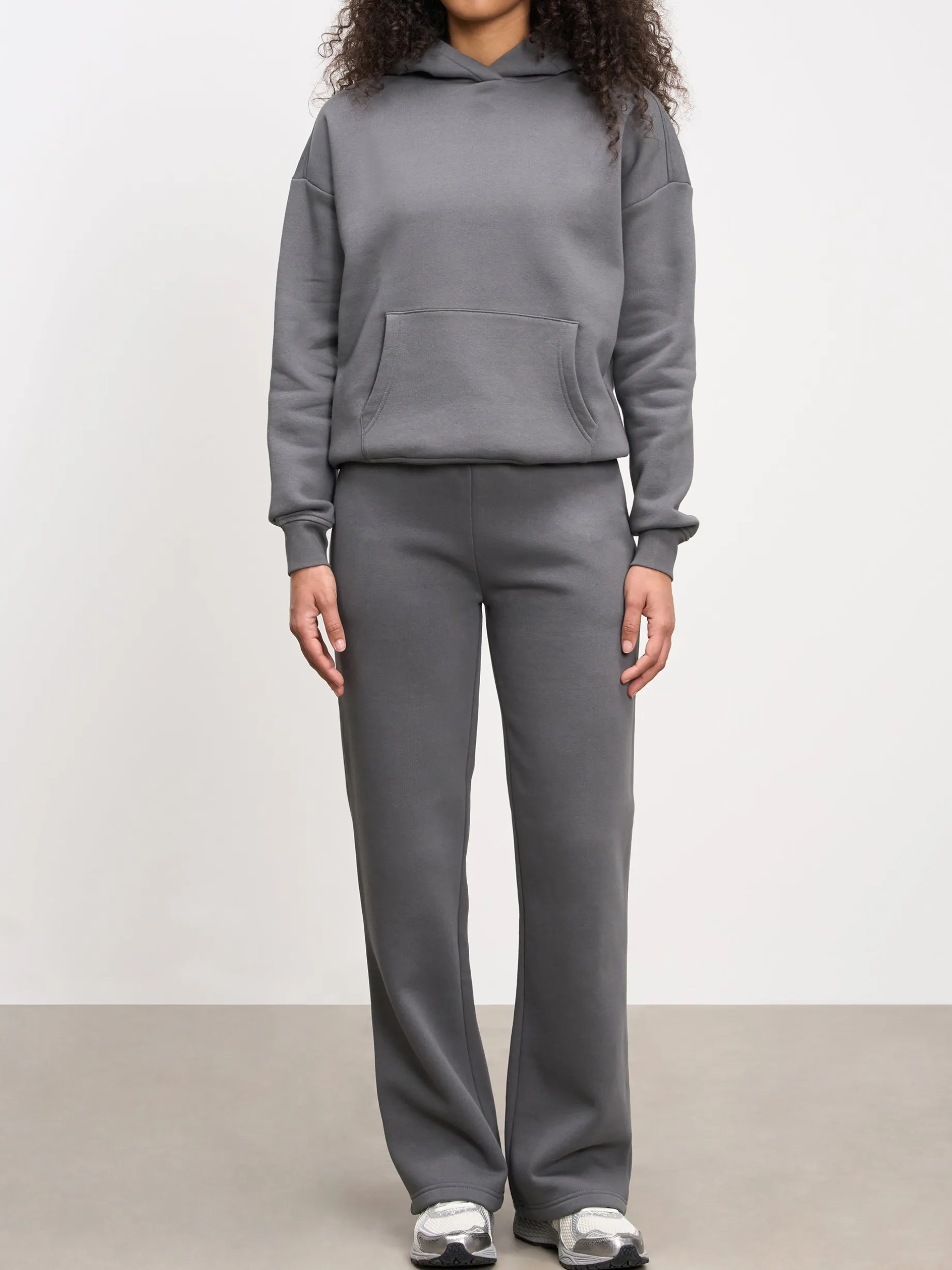 Womens Neoprene Straight Leg Jogger - Grey