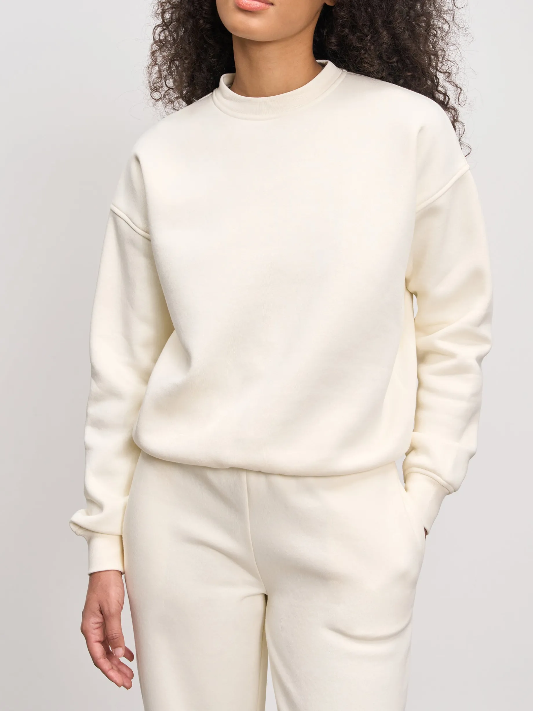 Womens Neoprene Sweatshirt - Ecru