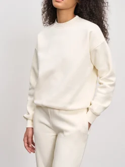 Womens Neoprene Sweatshirt - Ecru