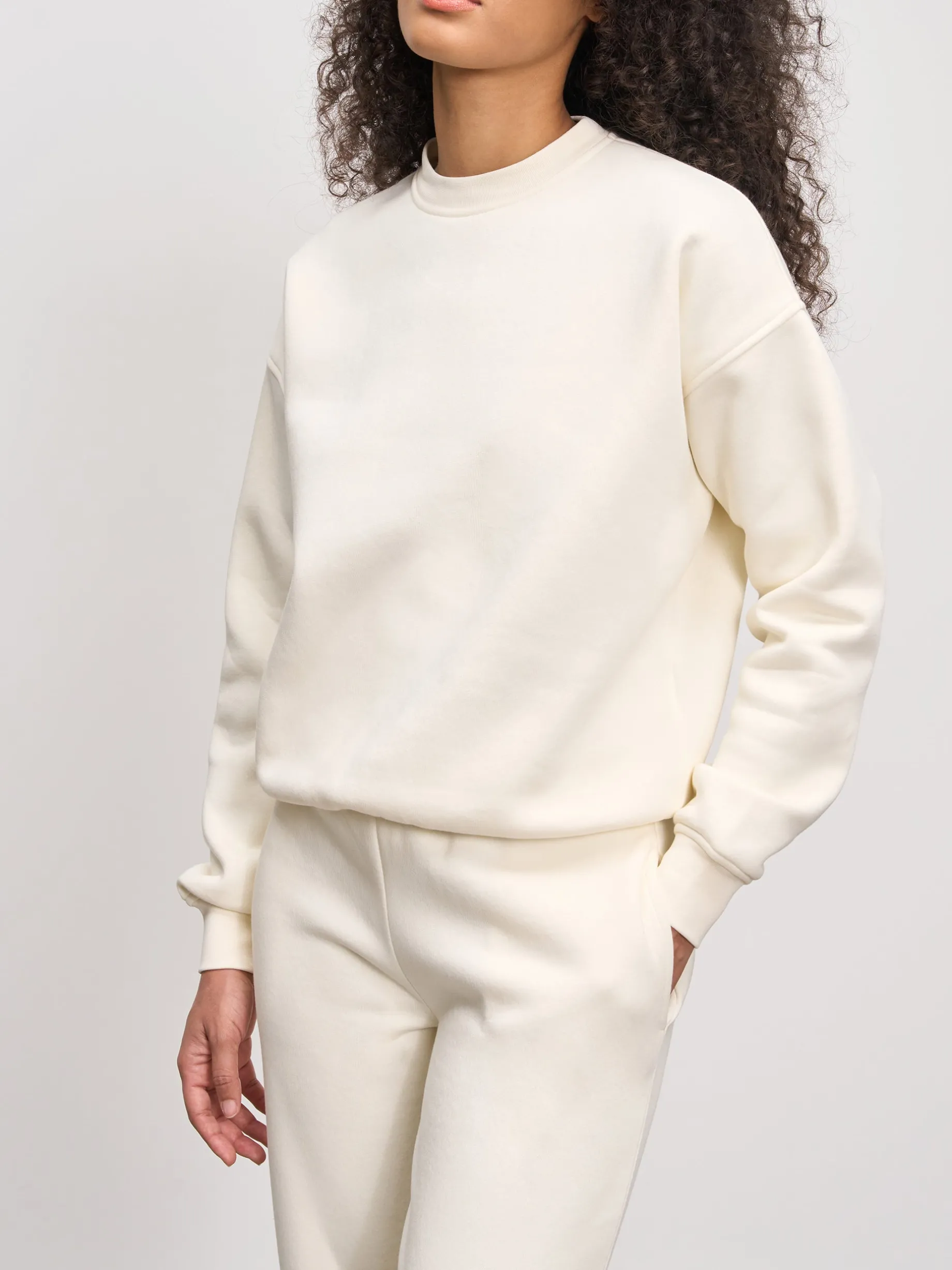 Womens Neoprene Sweatshirt - Ecru