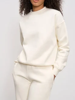 Womens Neoprene Sweatshirt - Ecru