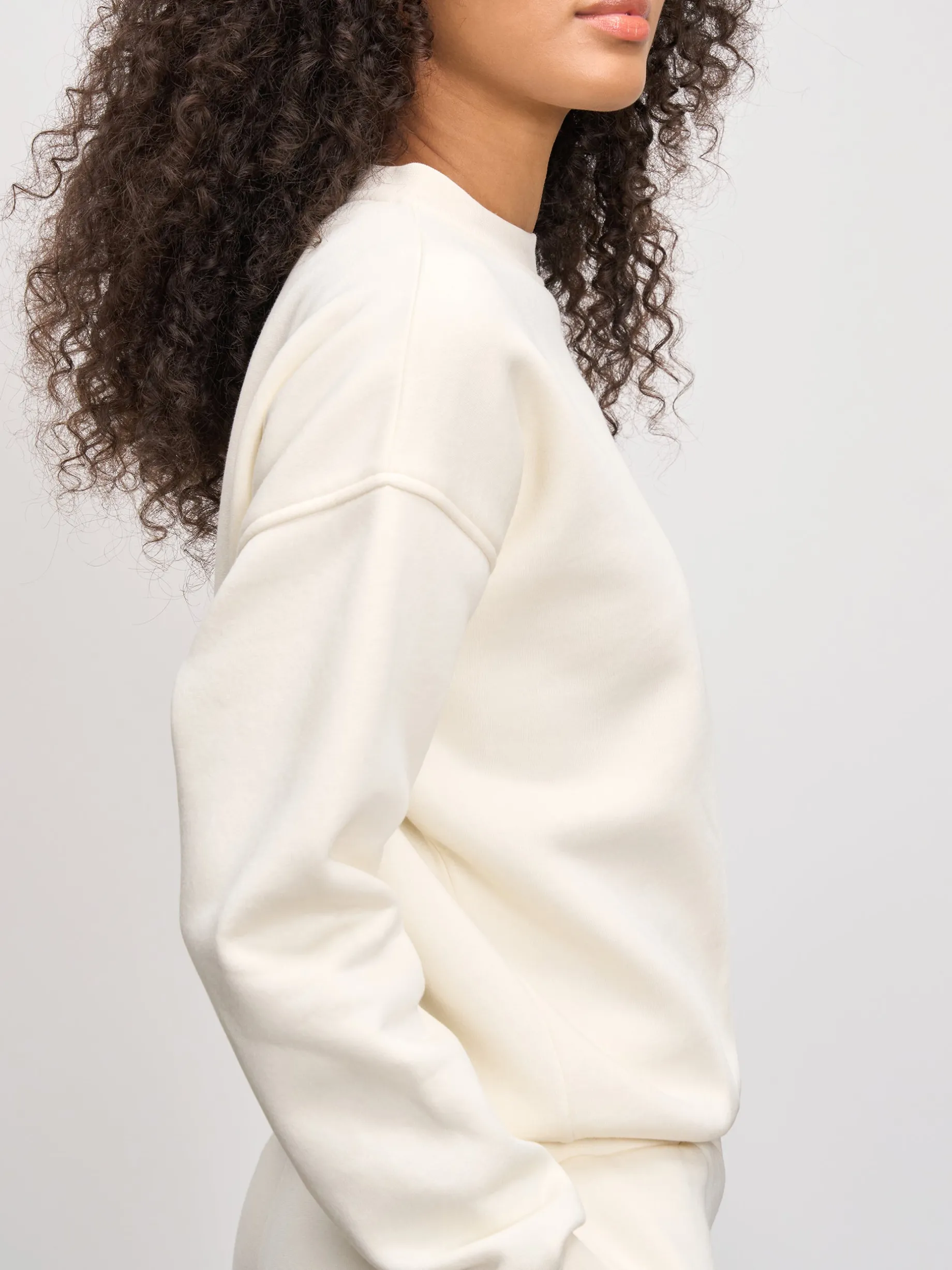 Womens Neoprene Sweatshirt - Ecru