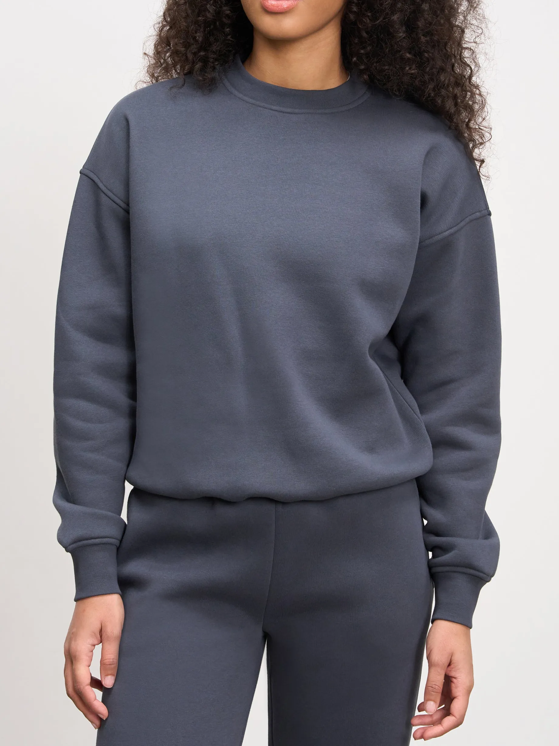 Womens Neoprene Sweatshirt - Slate Blue