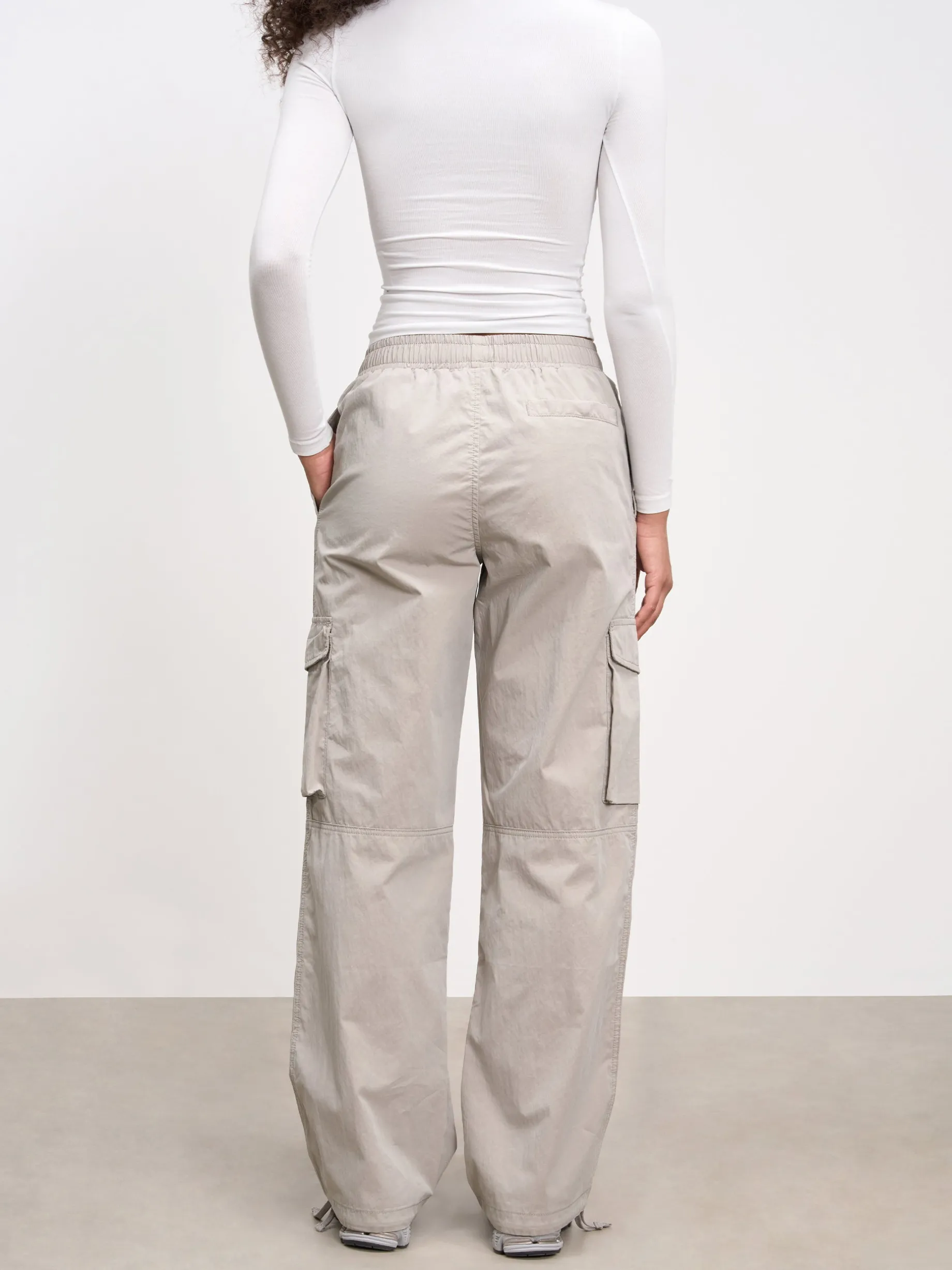 Womens Parachute Cargo Pant - Stone