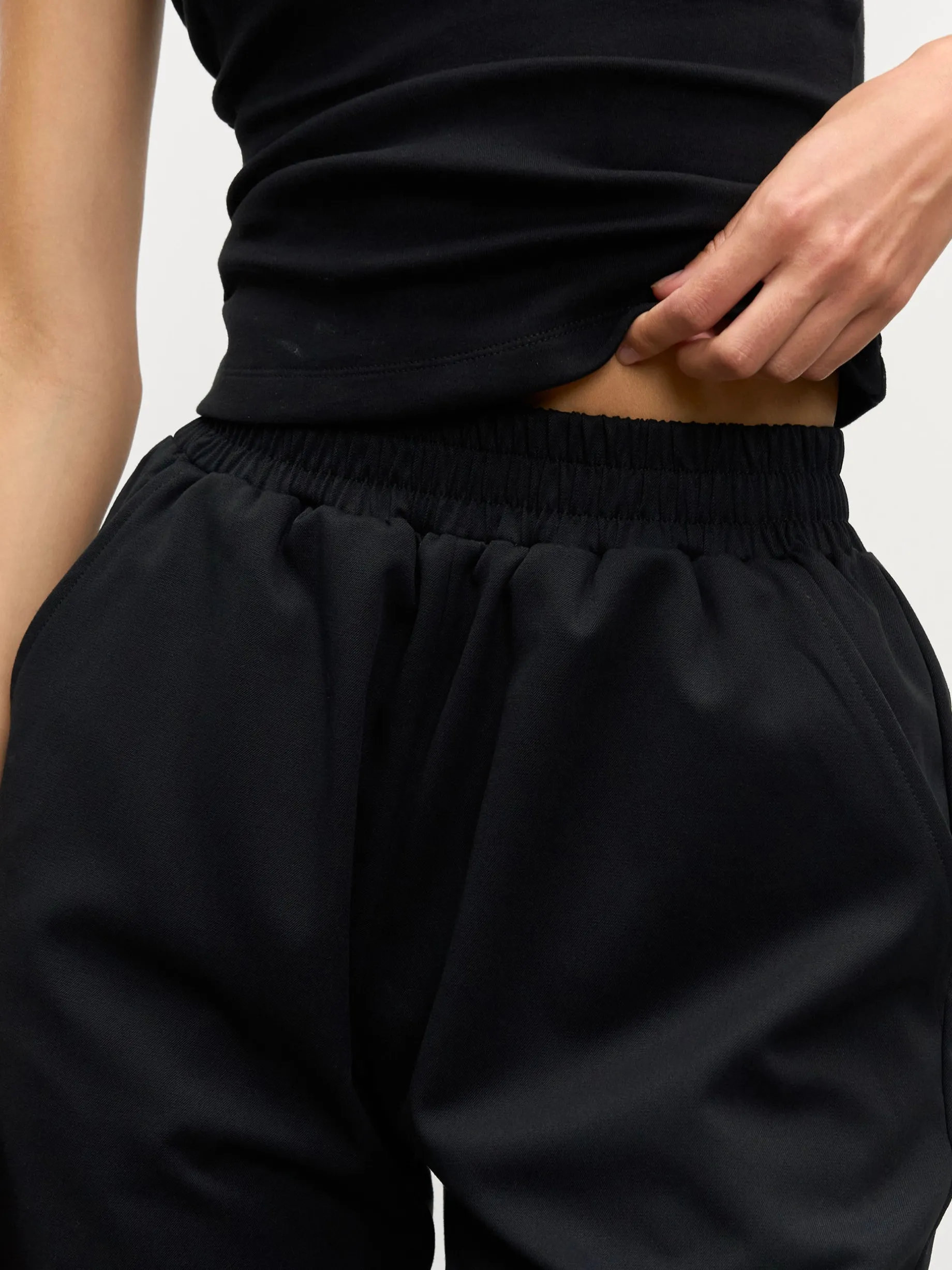 Womens Pull On Trouser - Black