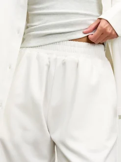 Womens Pull On Trouser - White