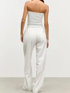Womens Pull On Trouser - White