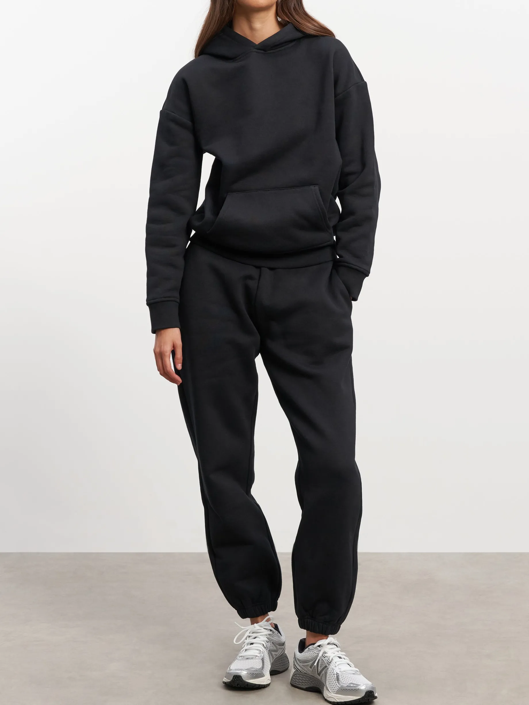 Womens Relaxed Hoodie - Black