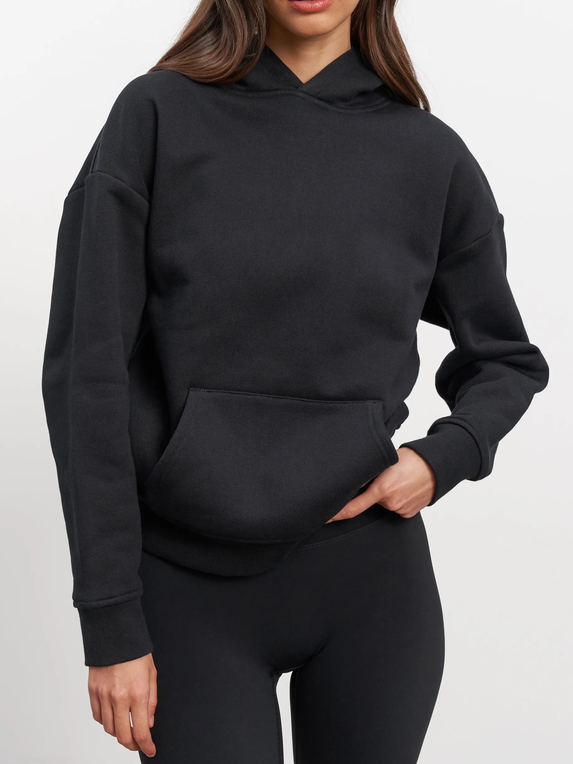 Womens Relaxed Hoodie - Black