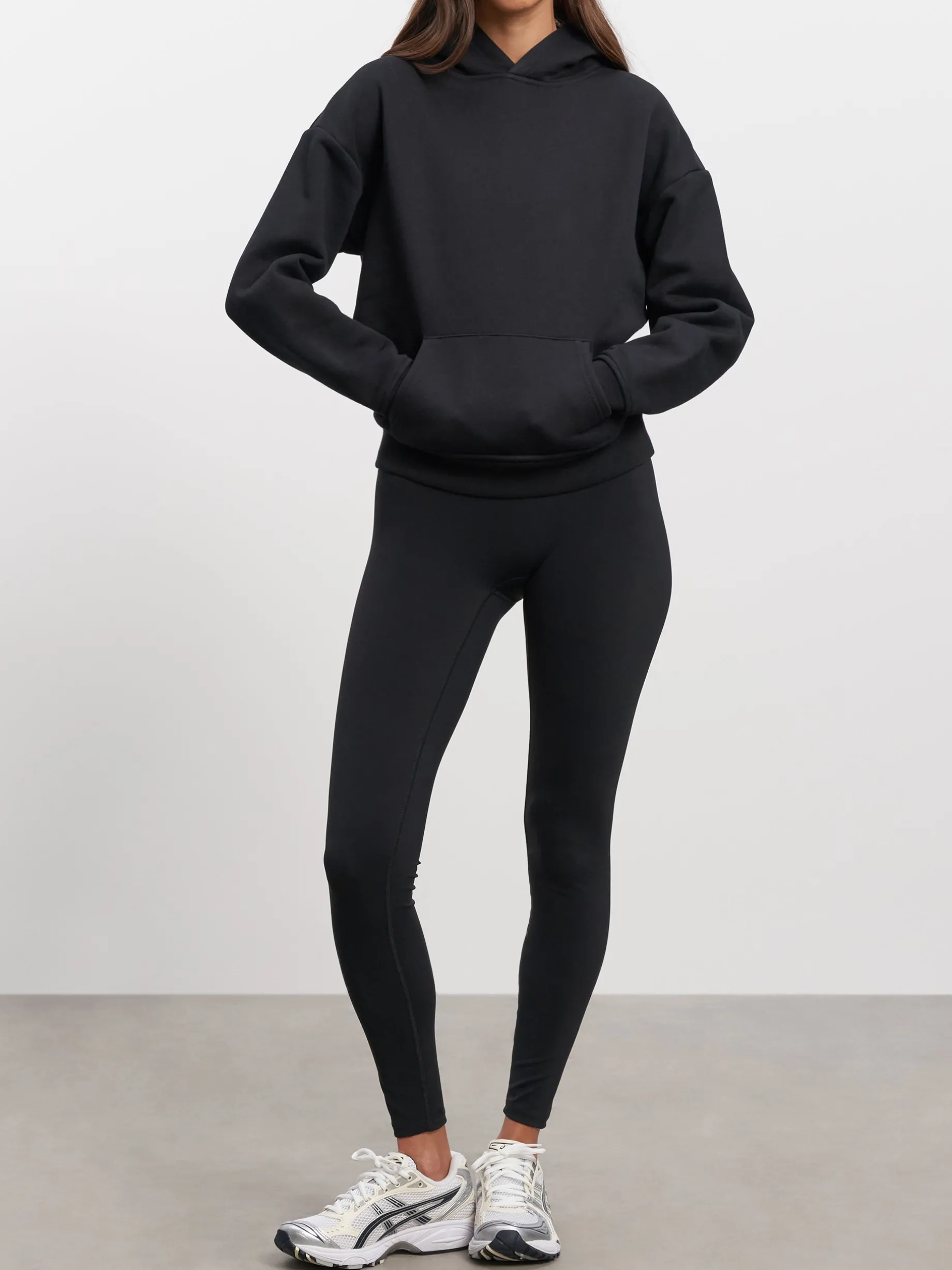 Womens Relaxed Hoodie - Black