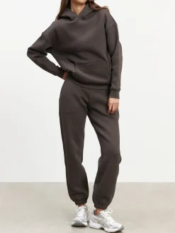 Womens Relaxed Hoodie - Brown