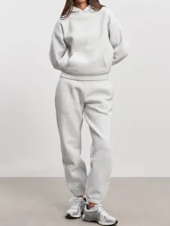 Womens Relaxed Hoodie - Marl Grey