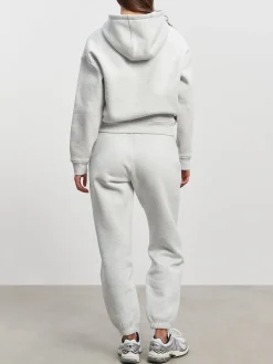 Womens Relaxed Hoodie - Marl Grey