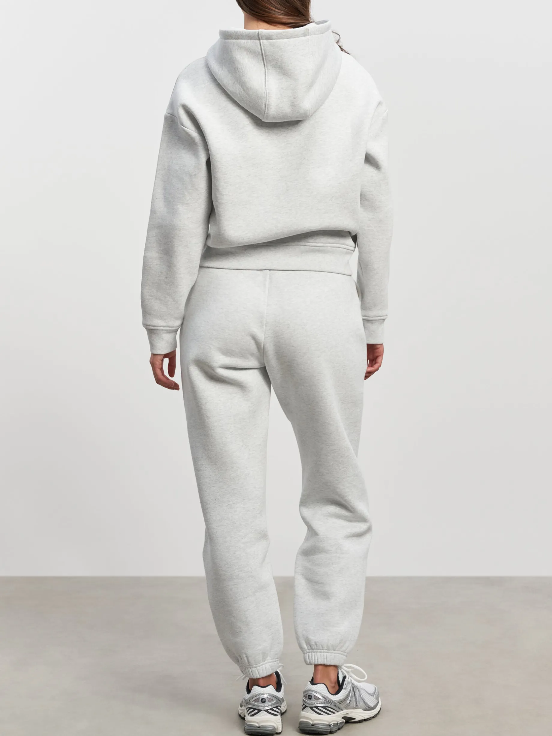 Womens Relaxed Hoodie - Marl Grey