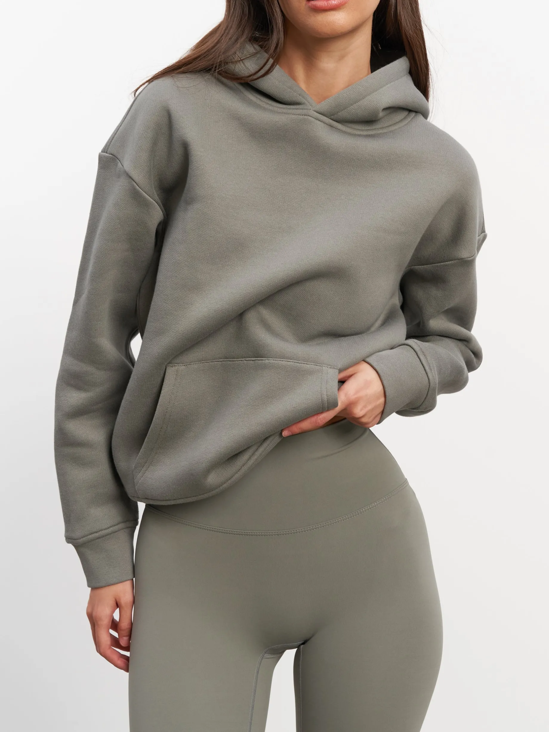 Womens Relaxed Hoodie - Sage