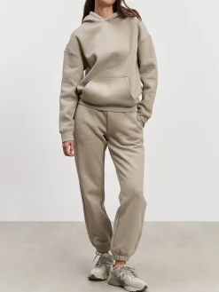 Womens Relaxed Hoodie - Stone