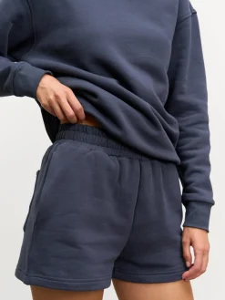 Womens Relaxed Jersey Short - Slate Blue