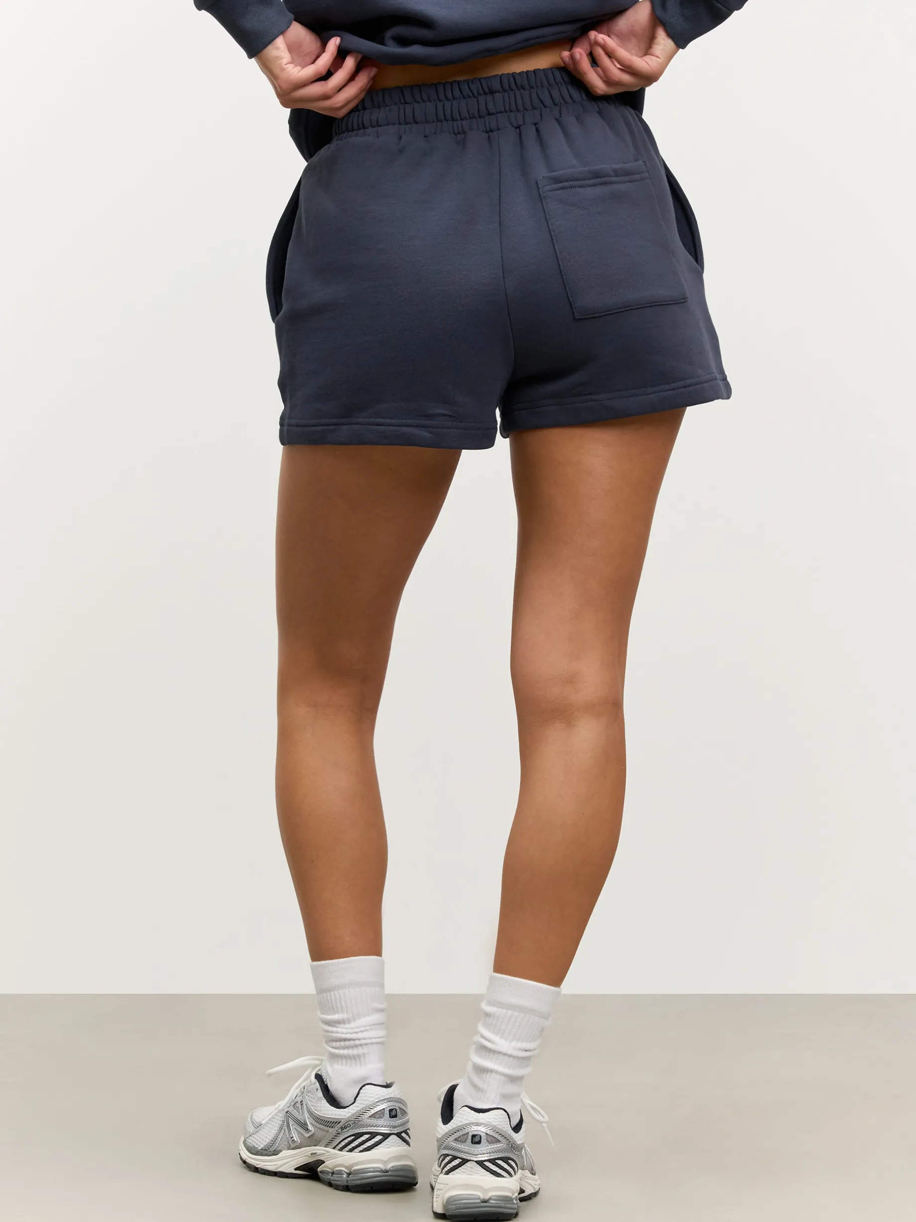 Womens Relaxed Jersey Short - Slate Blue