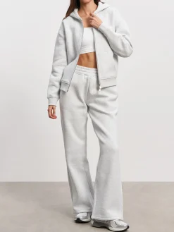 Womens Relaxed Straight Leg Jogger - Marl Grey