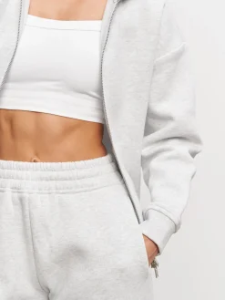 Womens Relaxed Straight Leg Jogger - Marl Grey