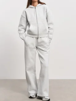 Womens Relaxed Straight Leg Jogger - Marl Grey