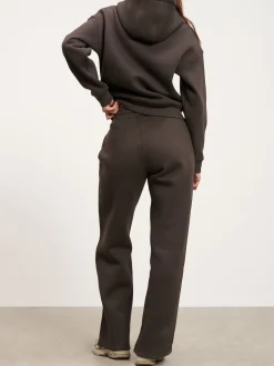 Womens Relaxed Straight Leg Jogger - Brown