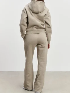 Womens Relaxed Straight Leg Jogger - Stone