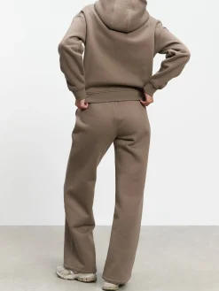Womens Relaxed Straight Leg Jogger - Taupe