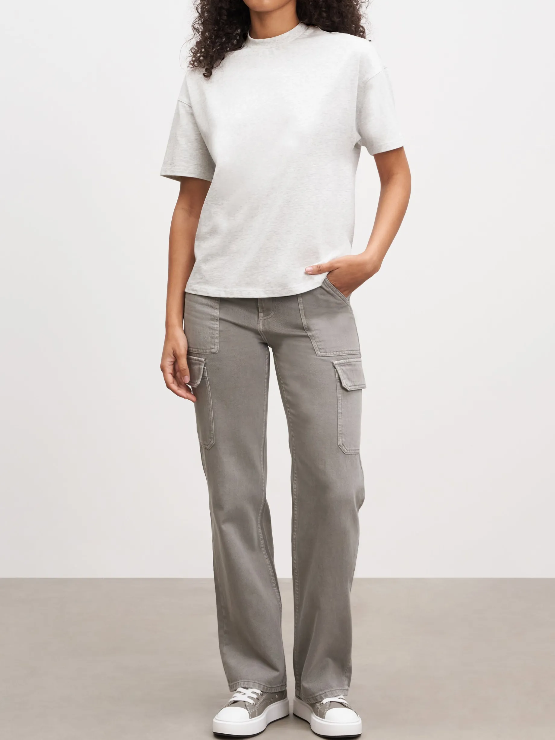 Womens Relaxed T-Shirt - Marl Grey